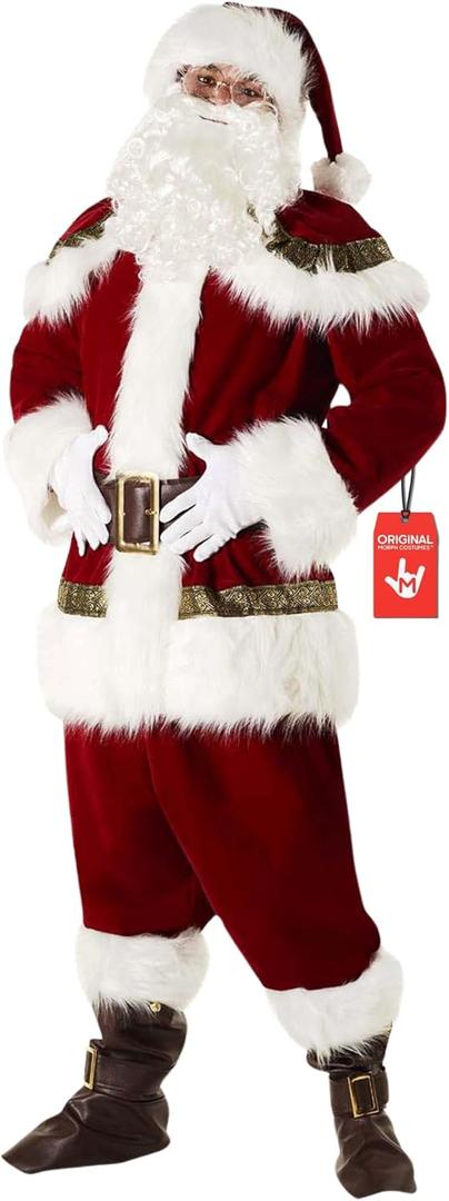 Morph Luxury Santa Costume - Adult Santa Suit for Men