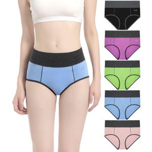 Benirap Womens Underwear Soft Cotton Hipster Panties Breathable Briefs 5 or 6 Pack (XS)