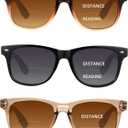 LADEESSE 3 Pack Bifocal Reading Sunglasses for Women, UV400 Sun Readers Glasses Spring Hinge Outdoor Sunglasses
