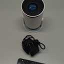 Mini Portable Projector 4K WiFi 6 BT 5.2 Upgraded Portable Projector Full HD Supported for Phone /PC /TV /HDMI /PS5 /Laptop Auto Keystone Home Theater 180 Rotation [Built-in App] White