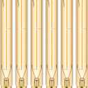 E12 Long Led Bulbs 4W Dimmable E12 Candelabra Bulb Warm White 2500K Amber Tubular Light Bulb 40 Watt T6 Edison Bulb 400lm 7.3Inch Vintage LED Filament, 6Pack