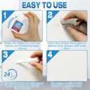 2 x White Touch Up Paint, Multi-Surface Touch Up Paint Pen for Chips and Scratches, White Paint for Walls, for Wall Enamel Furniture Appliance Porcelain Cabinet Bath (Semi-Gloss)