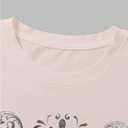 Women's Gothic Heart Graphic Tees Short Sleeve Crew Neck Slim Fit T Shirt Vintage Y2K Tops (Large)