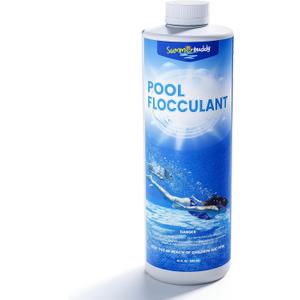 SUMMERBUDDY Swimming Pool Flocculant, Clears Cloudy Water FastWorks with Any Pool Type32oz