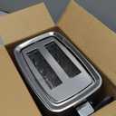 GE 2 Slice Stainless Steel Toaster, Extra Wide Slots for Toasting Bagels, Breads, Waffles & More, 7 Adjustable Shade Settings, Removable Crumb Tray, Countertop Kitchen Essentials, 850 Watts