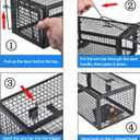 Gingbau Live Chipmunk Rat Trap Humane Vole Mouse Cage Trap