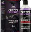 Car Wax Spray and Ceramic Coating for Cars - 3 in 1 Waterless Car Wash and Detailing - Quick Effect Coating Agent for Car - High Gloss Car Coating Spray, Shiny Car Stuff by Shine Armor - 8FlOz