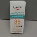 Eucerin Sun Tinted Sensitive Mineral Face Sunscreen Lotion SPF 35, Non-Comedogenic Mineral Sunscreen with Gentle Zinc Oxide Protection for Sensitive Skin, 1.7 Fl Oz Bottle