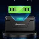 NP-BX1 Battery and Smart LCD Display Dual USB Charger Compatible with Sony M8, ZV-1, ZV-1F, ZV-1 II, Cyber-Shot DSC-HX80, HX90V, HX95, HX99, HX350, RX1, RX1R II, RX100 (II/III/IV/V/VA/VI/VII), AS300