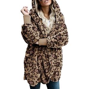 Dokotoo Womens 2024 Winter Long Sleeve Solid Fuzzy Fleece Open Front Hooded Cardigans Jacket Coats Outerwear with Pocket, medium