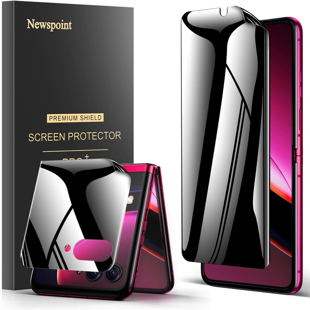 for Motorola Razr 2025 Privacy Screen Protector [Touch Sensitive], 1 Pack Inner Matte Screen Protector and External Matte Screen Film, Case Friendly,Anti-Peeping,No Bubbles,No Creases
