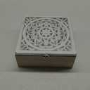 handrong Tea Box for Tea Bag Organizer Tea Bag Holder Tea Box Wooden Rustic Tea Chest with Unique Floral Pattern 9 Compartments for Gift Home Tea House