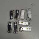 Glooglitter 8 Pcs Mini Keychain Flashlight LED Keychain Light Bulk Small Flashlight for Outdoor Camping Hiking Equipment and Emergency Gift(Black, Silver)