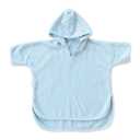 Natemia Hooded Towel Poncho  100% Organic Cotton - Kids & Toddler Beach Towel with Hood - GOTS Certified - Gentle on Sensitive Skin - Cozy Swim & Bath Towel for Boys, Girls - Perfect Registry Gift (2-3T, Blue)