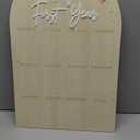 WAUAO Bow My First Year Birthday Board - One Year Of Photo Board,Monthly Milestone Wood Photo Board,First Birthday Decorations Girl,12 Months Photo Banner
