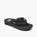 REEF Women's Fanning Bottle Opener Flip Flops (8, Black)