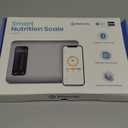 Etekcity Smart Food Kitchen Scale with Nutritional Calculator, Free App with 19 Nutrients Tracking, Calorie, Marco, Digital grams and ounces for weight loss, Premium Stainless Steel, 11lb