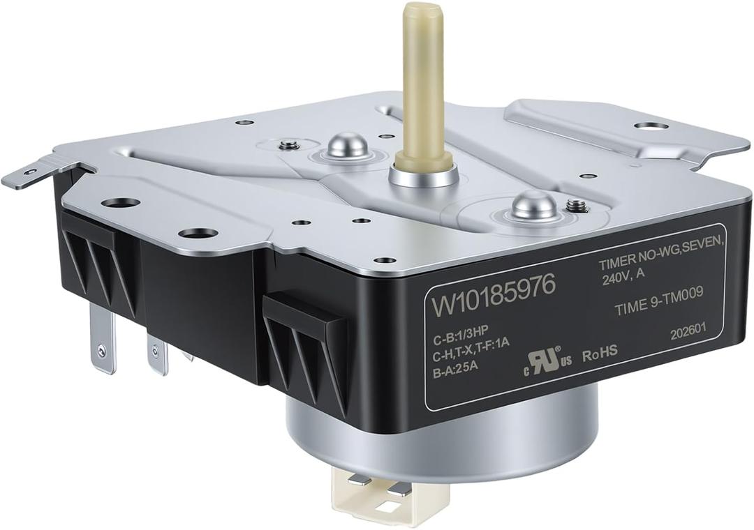 W10185976 WPW10185976 Dryer Timer Replacement, Genuine OEM Quality, Replaces WPW10185976VP, W10185976D/E, AP6016539, PS11749829, 1481703, EAP11749829, Fits Whirlpool Kenmore Sears Dryers