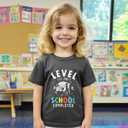 Habudda Toddler 100 Days of School Shirt Kids for Boys Girls 100th Day of School Costume T-Shirt Short Sleeve Tops Tee 2T-8Y