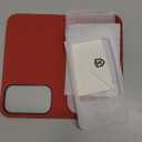 SHIELDON Genuine Leather Wallet Case for iPhone 17 Pro Max 6.9" 2025 | Detachable | Wireless Charging | Magnetic | RFID Blocking Credit Card Holder | Kickstand | Shockproof Phone Holder  Red