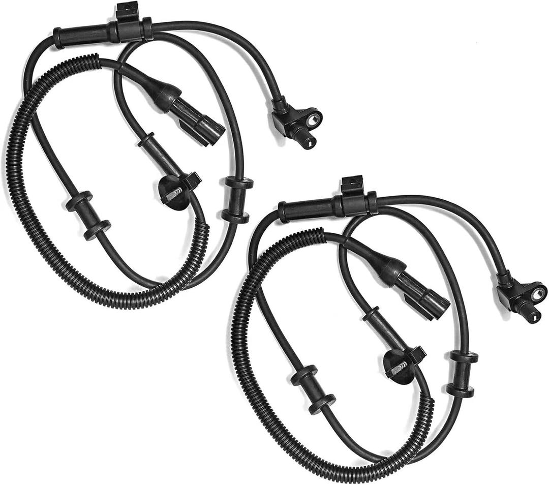 2PCS Front Left & Right ABS Wheel Speed Sensor for Ford Excursion (05-00) / Ford F-250 F-350 Super Duty (04-99) / Ford F650 F750 (04) / Ford F800 (99) #F81Z2C204BA F81Z2C204BB ALS197 SU7557