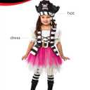 Rubies Little Pirate Girl Costume Dress for Toddlers, Girl's 4T (XS)