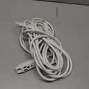 UltraPro 25 Ft Indoor Extension Cord 3 Outlet Extension Cords Outlet Power Strip Short Extension Cord with Multiple Outlets Grounded Heavy Duty Extension Cord 16 Gauge UL Listed White 50806