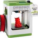 Fully Assembled Mini 3D Printer for Kids and Beginners - Complete Starter Kit with Auto Leveling 3D Printing Machine, 10M PLA Filament, and SD Card - WiFi 3D Home Printer for MAC Windows Linux (Green)