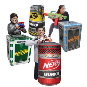 BUNKR Battle Zones NERF Nerf Competition Pack 4 Inflatable Bunkers for Combat, NERF War, Laser Tag, Blaster Battles BUNKR Battle Zones NERF Nerf Competition Pack 4 Inflatable Bunkers for Combat, NERF War, Laser Tag, Blaster Battles