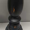 Black Pillar Candle Holders Set of 2, Decorative Candlestick Candle Holders Stand, Decorations Home Décor Gifts for Bedroom Livingroom Wedding