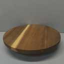 Juvale Round Acacia Wood Cake Stand for Wedding, Wooden Serving Platter for Appetizers and Desserts (12.75 Inches)