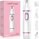 AREYZIN Nose and Ear Hair Trimmer for Women, 2 in 1 Professional Painless Electric Facial and Eyebrow Hair Remover, IPX7 Waterproof, USB Rechargeable, Dual-Edge Blades Portable Nasal Hair Clipper