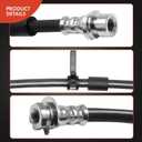 A-Premium Rear Driver Outer Brake Hydraulic Hose Compatible with Select Jeep Models - Cherokee 2014 2015 2016 2017 2018 2019 - Replace# 68175257AD, 68175257AC