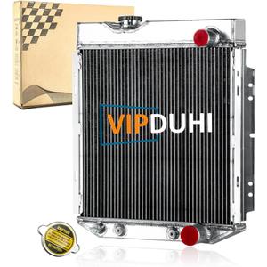 Radiator Aluminum Compatible with 1965-1966 Ford Mustang 1960-1965 Ford Ranchero Falcon Mercury Comet 1963 1961 1962 1964 2.4L 2.8L 3.3L 4.3L 4.7L, 3 Row