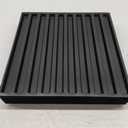 Nuanchu 32 Pcs 32 Pcs 3D Slat Wall Panels 12 x 12 Inch PVC Fluted Textured Panel Cuttable Paintable DIY Wall Art Decorative Tiles for Ceiling Studio Bathroom Interior TV Background (Black)