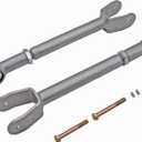 ARU RE3780 Front Upper Super-Flex Control Arms Compatible with Jeep Wrangler TJ 1997-2006, Cherokee XJ 1984-2001, Grand Cherokee ZJ 1993-1998, Comanche MJ 1987-1992