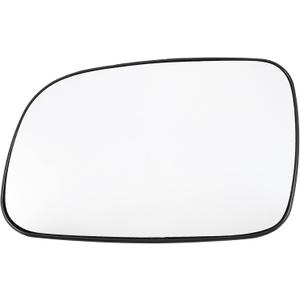 X AUTOHAUX Car Rearview Left Driver Side Heated Mirror Glass Replacement W/Backing Plate for Jeep Grand Cherokee 1999-2004
