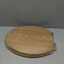 Elongated Toilet Seat Molded Wood Toilet Seat with Quietly Close and Quick Release Hinges, Easy to Install also Easy to Clean by Angol Shiold (Elongated, Original style)