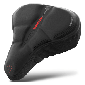 WITTKOP Bike Seat Cushion Made of Comfy Memory Foam I Bike seat Cover for Men & Women with Ergonomic 3-Zone-Concept I Bike Saddle Cover, for peleton seat cushin, Bicycle seat Cushion