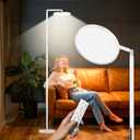 Sun Lamp for Happy 12000 Lux, Sunlight Lamp Full Spectrum, Sun Light lamp with 10 Brightness Levels 5 Color Modes, Adjustable Height, Remote & Timer for Reading, Office