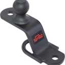 TOPTOW 64008 ATV/UTV 3-Way Hitch Adapter with 2 inch Ball, Bolt-on ATV Hitch Attachments
