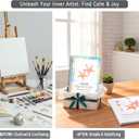 2 x SLWBZ Watercolor Workbooks Coloring Book, Beginner Friendly Painting Kit, Detailed Steps, Creative Exploration Watercolor Book with Paint Set for Adults Teens (Seaside, Without Paint)