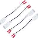 72-6514 Speaker Adapter Wire Harness Compatible with Dodge Chrysler Town & Country Dakota Ram Wrangler Car Front and Rear Door Speaker Wiring Harness Speaker Connector (4Pcs)