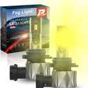 H10 9145 Led Fog Light Bulbs, H10/9145/9140 Fog Lights, 3000K Amber Yellow, 1:1 Plug and Play Direct Fit, 300% Brighter, IP68 Waterproof, Pack of 2