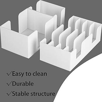 Lid organizer for Rubbermaid Brilliance series containers, Stackable Lid Holder Rack, Plastic lid storage solution to save kitchen cabinet space (300ml lid storage rack)