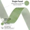 MEEDEE Sage Green Velvet Ribbon 1 Inch Single Face Nylon Velvet Ribbon 2 Rolls 20 Yards Light Green Ribbons for Christmas Tree, Gift Wrappig, Rustic Wreath, Velvet Bow Making, Home Decor