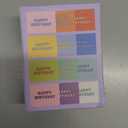 Monolike Day-by-day Card, Happy birthday-Candy pop - Mix 36 Mini Single cards, 36 envelopes, 36 stickers Package
