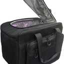 Electric Car Cooler Bag, Plug in 12V Car Cooler Bag, 25 Liter with Adjustable Shoulder Strap, Cord Storage, Road Trip Black, 36 Cans Cooler Bag
