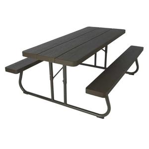 Lifetime 60105 Wood Grain Picnic Table and Benches, 6 Feet