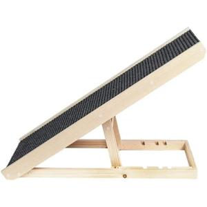 Alpha Paw Pawramp - The Original Dog Ramp for Couch & Bed - Foldable & Portable Pet Ramp for Small & Large Dogs (up to 80 lbs), 4 Adjustable Heights, Senior Dog Friendly, Natural Finnish Wood